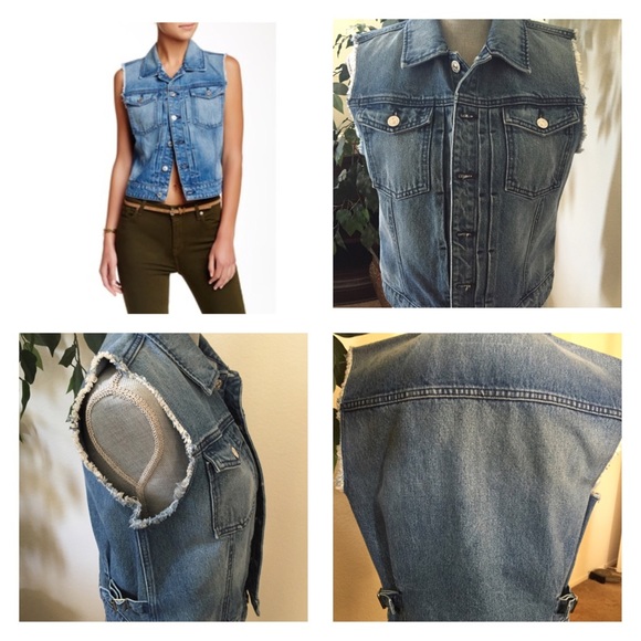 7 For All Mankind Denim Vest🆕 - Picture 3 of 4